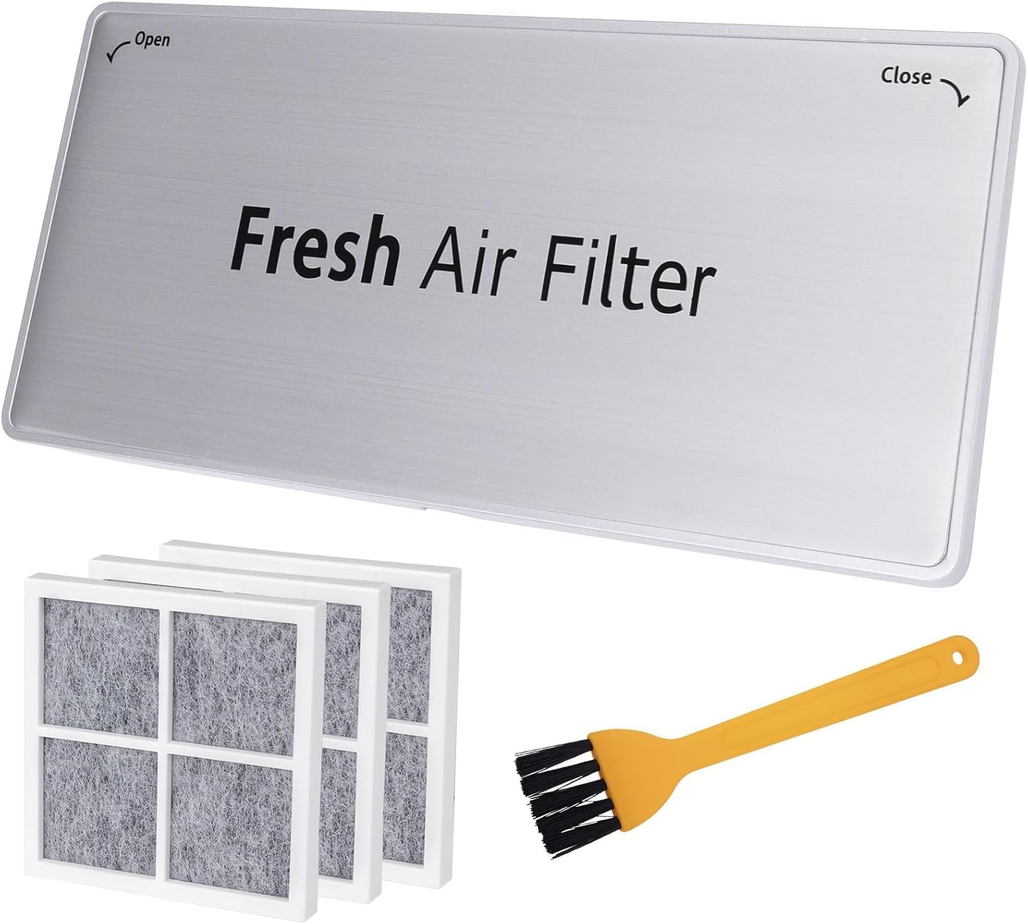 3-Pack ADQ75493301 Refrigerator Air Filter Cover Replacement, Compatible with LG Refrigerator Models LRFDS3016S, LRMVC2306S, LRFVC2406S, LRMDS3006S - Replaces 4952580, AP6887594, PS12724761