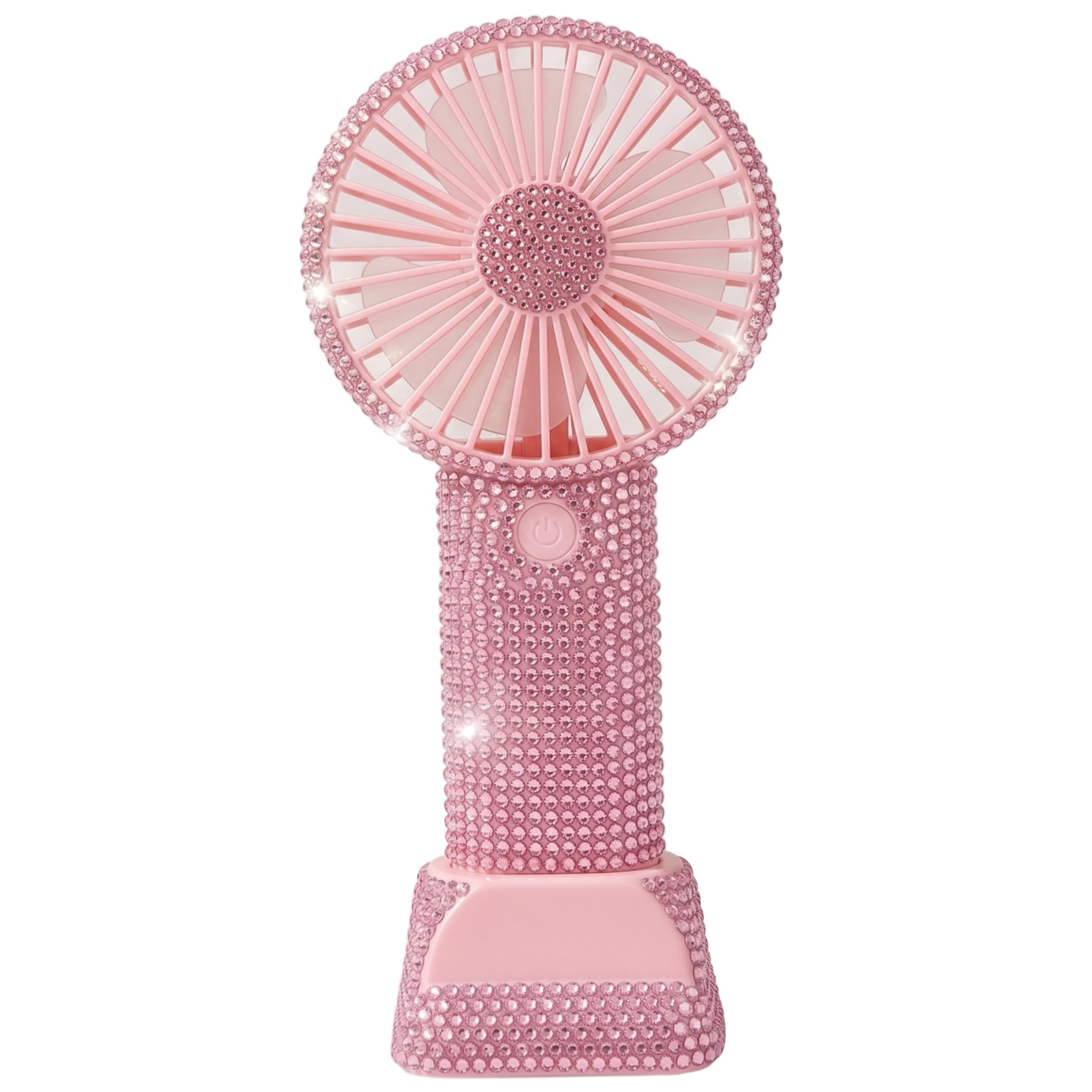AwnsIMfreien Rhinestone Fan, Bling Handheld Fan, Rechargeable Portable Personal Fnas With 3 Speeds, Quiet Mini Tabletop Fans- Style-1, Makeup