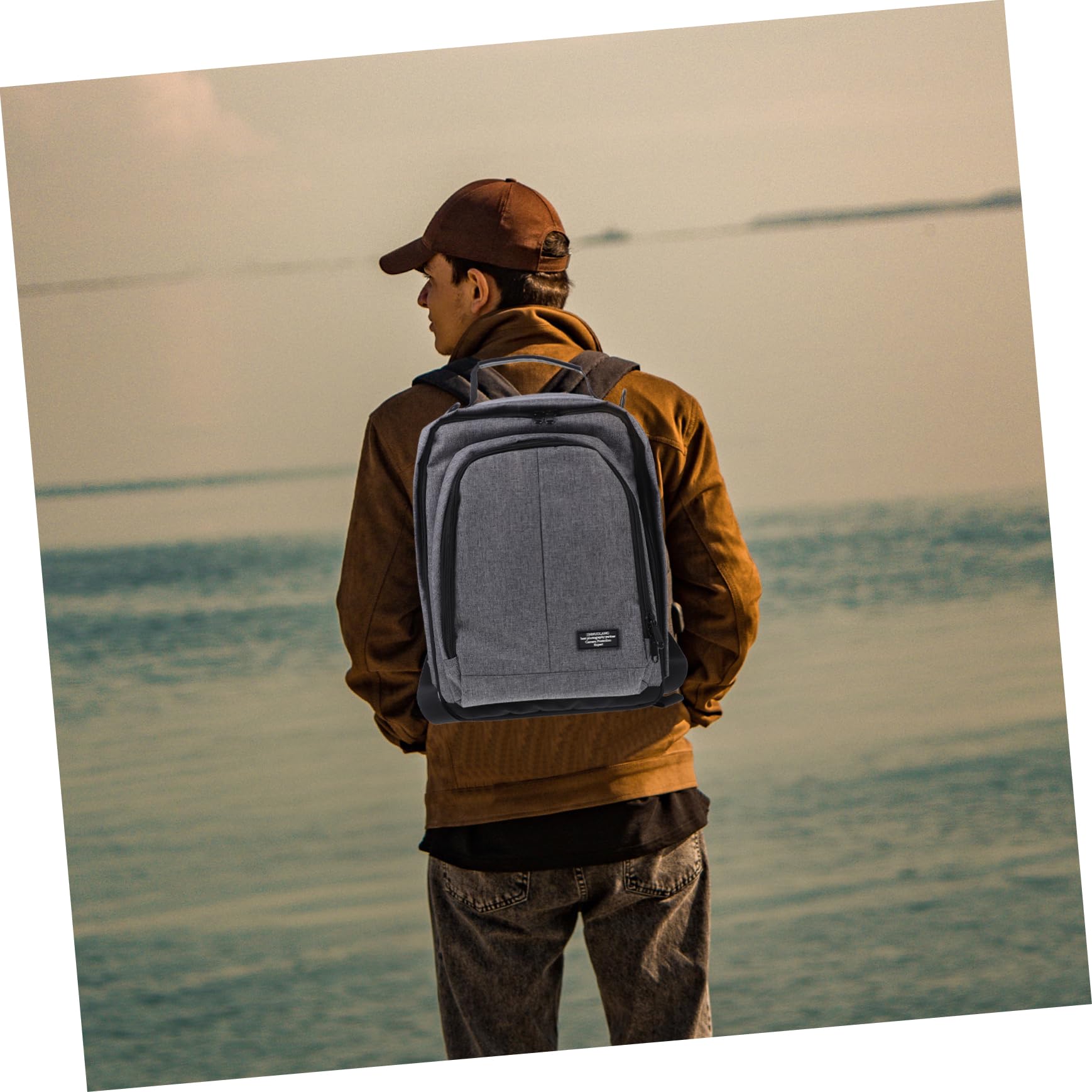 Zaino per Fotocamera per Esterni, Borsa Fotografica Oxford, Spallacci Comodi, Uso Multifunzione, per Viaggio e Riprese