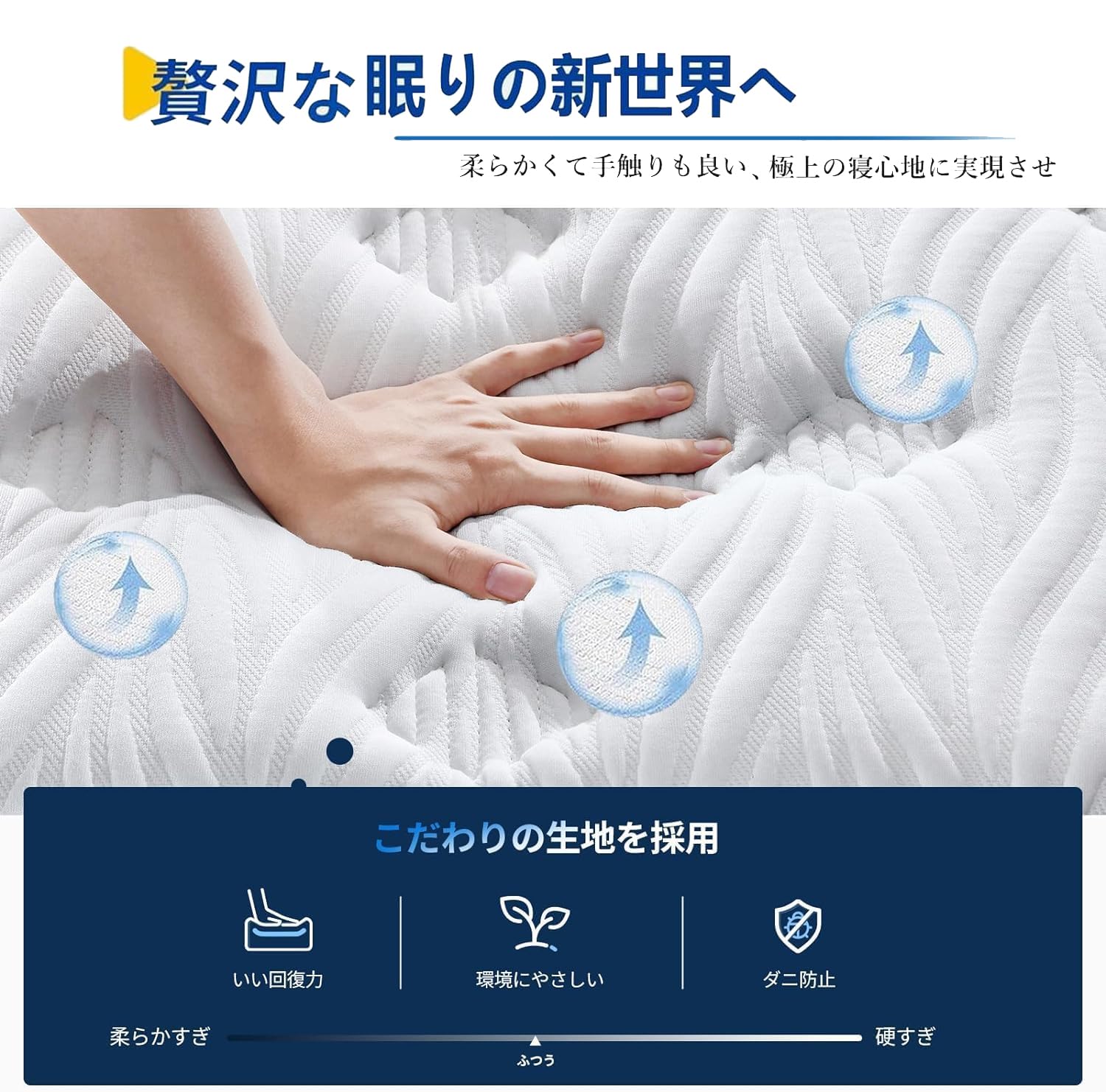 Amazon.co.jp: Avenco マットレス クイーン 高反発 ポケットコイル 