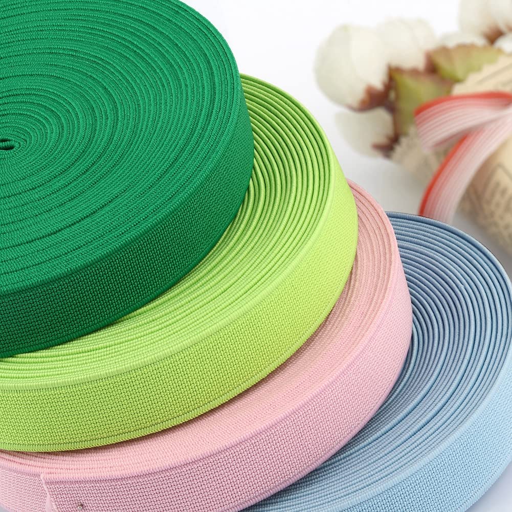 ZacLAy Fasce Elastiche Piatte Colorate Da 20Mm Accessori Per Cucire Accessori Per Indumenti Nastro Elastico Da 2Cm, Lighr Blue, Taglia Unica - 9