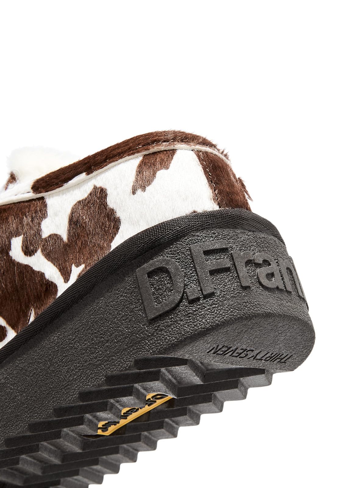 D.Franklin Chodaki Damskie Nordic Clog z Nadrukiem w Łaty Krowy - Buty Damskie - Moda Casual - Rozmiar (37) - Model nordic