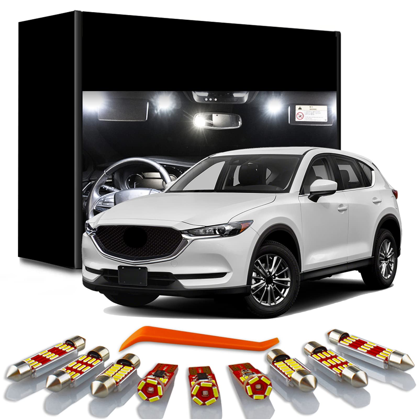 aqxreight - 23 stks LED SMD Lampen Kit Set, Onderdelen voor Auto