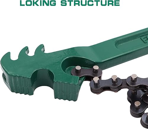 Miniatura 2 de Llave de cadena de trinquete, 16 pulgadas de aceite automotriz para filtro de combustible y cadena de alicates, herramienta de extracción ajustable