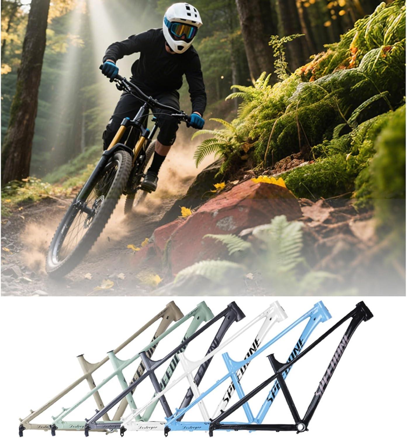 27.5er 29er Hardtail Mountain Bikes Frame Aluminum Alloy Rigid Frame Disc Brake Dirt Jump Frame Thru Axle 12x142mm Nternal Routing