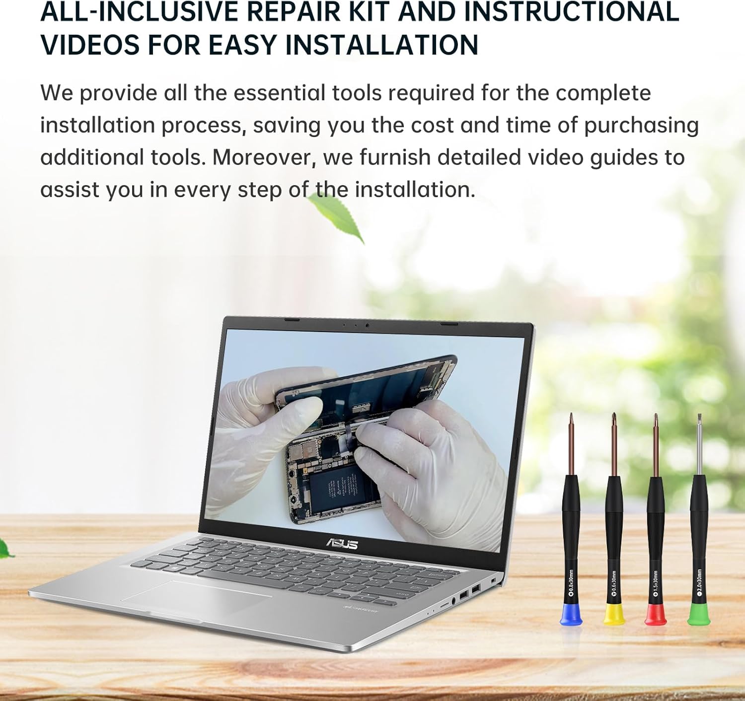 for iPhone 13 Screen Replacement 6.1" with Ear Speaker Flex Cable Proximity Sensor LCD Touch Display Digitizer Full Assembly with Front Glass Repair Tools Kits A2482 A2631 A2634 A2635 A2633