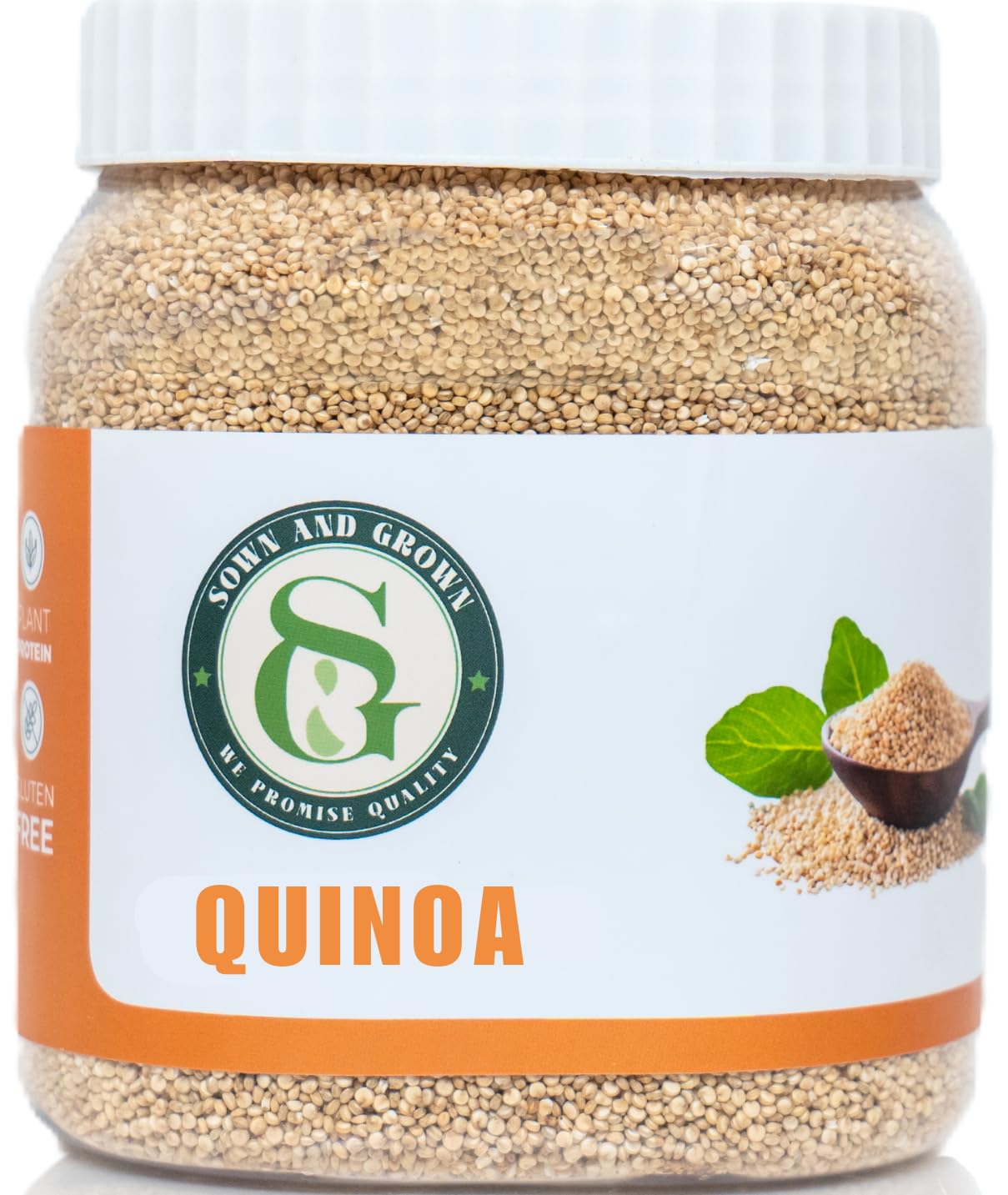 Sown and Grown Quinoa- 1.5lb, 24oz | Plant Based Protein, Fiber and Iron - Pre-Washed Whole Grain Rice and Pasta Substitute for Quinoa Salad - Gluten Free, Vegan, Non-GMO and Kosher