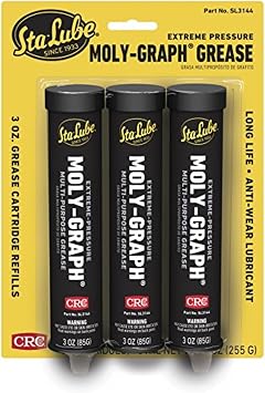 Sta-Lube Moly-Graph Extreme Pressure Multi-Purpose Grease SL3144 - [Pack of 3] 3 Wt Oz., Extreme Pressure, Multi-Purpose Molybdenum and Graphite Grease
