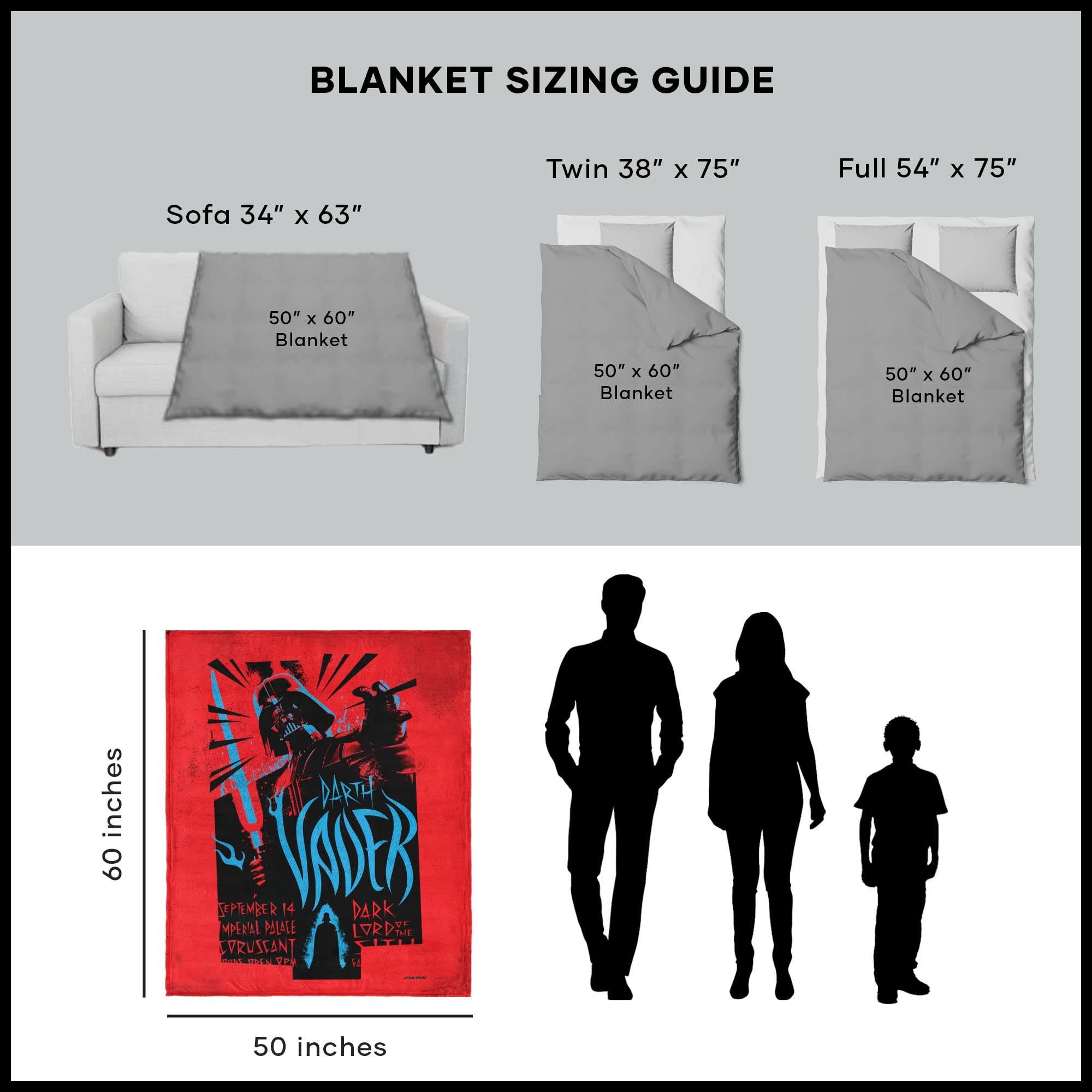 Amazon.com: Northwest Star Wars Silk Touch Sherpa Throw Blanket