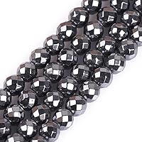 Vista 20 de HAAMIIQII 65 cuentas sueltas de hematita negra natural de 0.157 x 0.236 pulgadas, cuentas de piedra espaciadora cilíndrica para hacer joyas