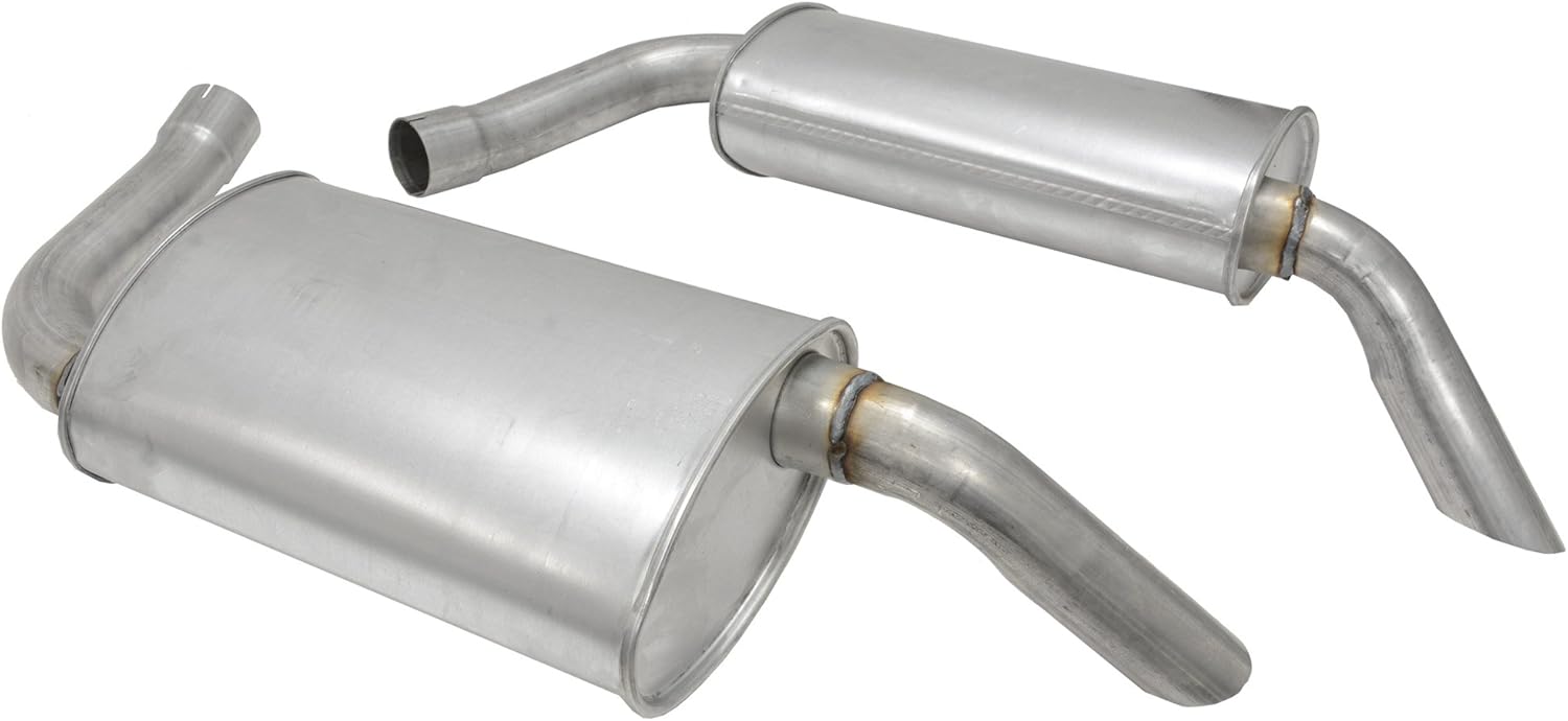 1975-1977 Corvette Aluminized Hideaway Mufflers 2 1/4"