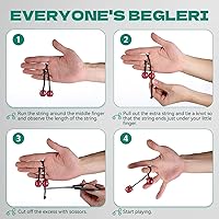 Vista 4 de Begleri Pelotas de juguete Fidget - Pelotas de preocupación que giran y chocan - Hechas de aleación de aluminio - para hombres, mujeres y jóvenes