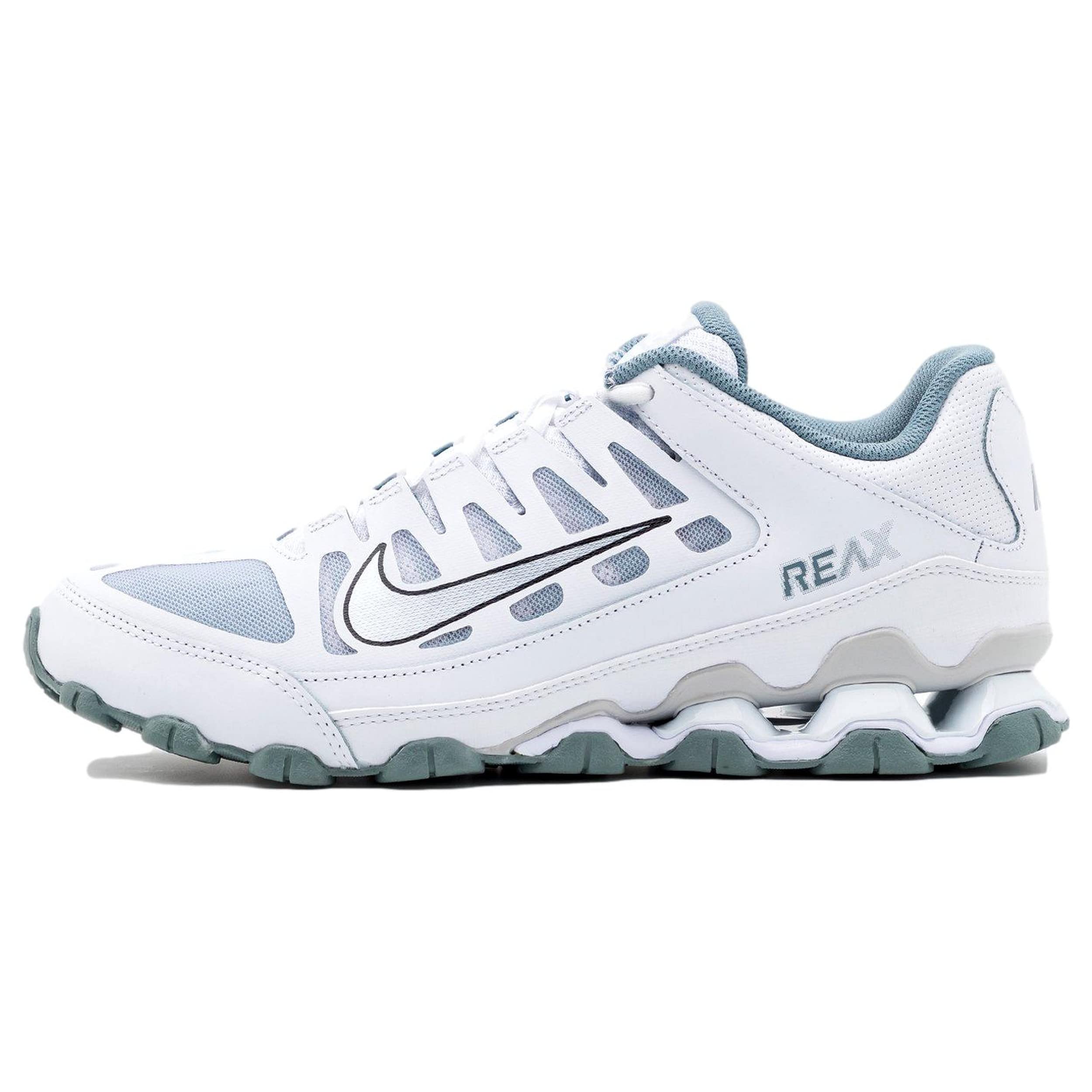 621716-105 Nike Reax 8 TR Sneaker Male White/MTLC COOL Grey-Aviator Grey 45