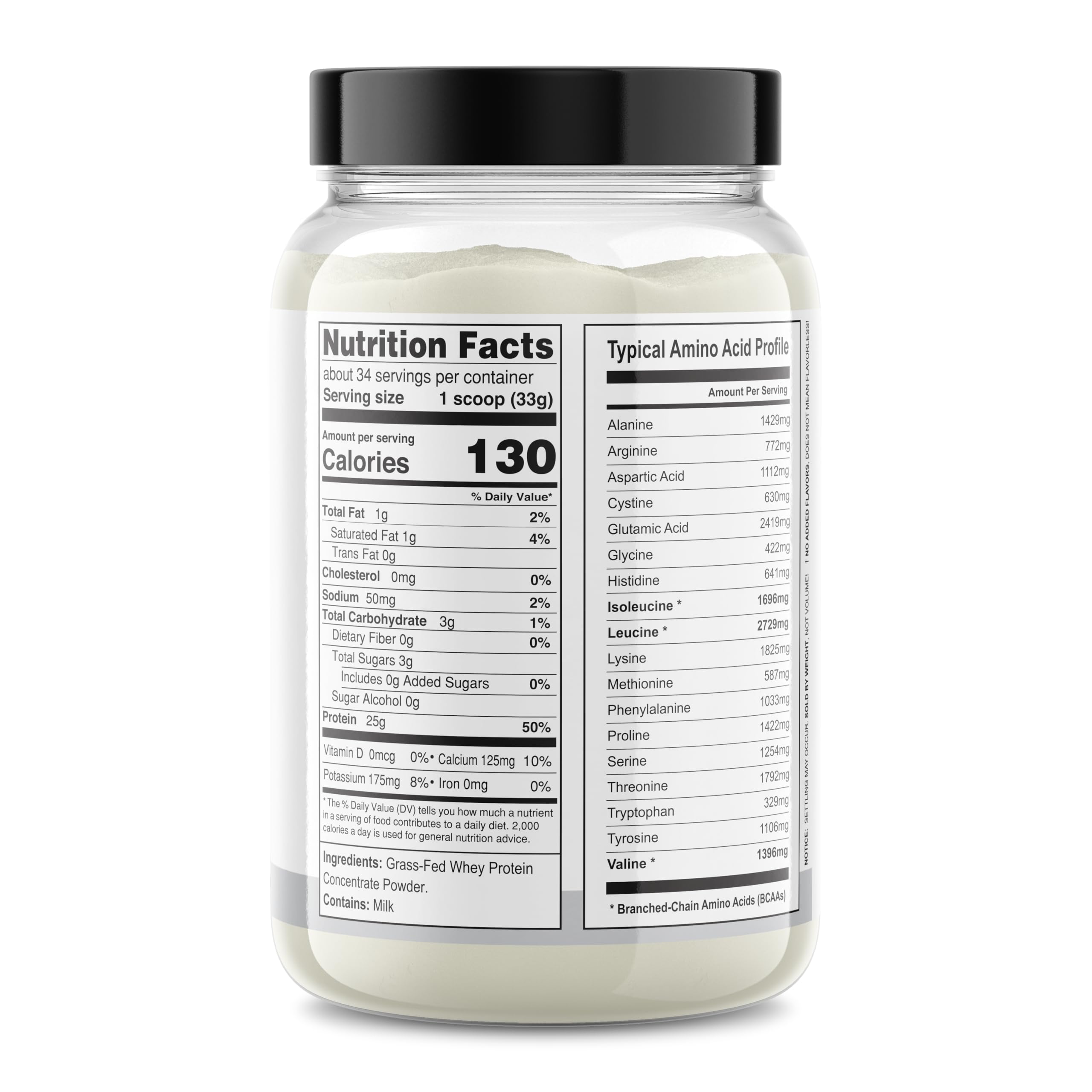 It's Just! - Grass-Fed Whey Protein Concentrate, 2.5lb, Unflavored — Amazon image 3