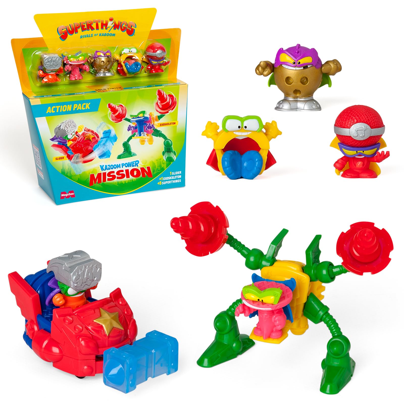 SUPERTHINGS KAZOOM Power Mission – Action Pack. Contiene 5