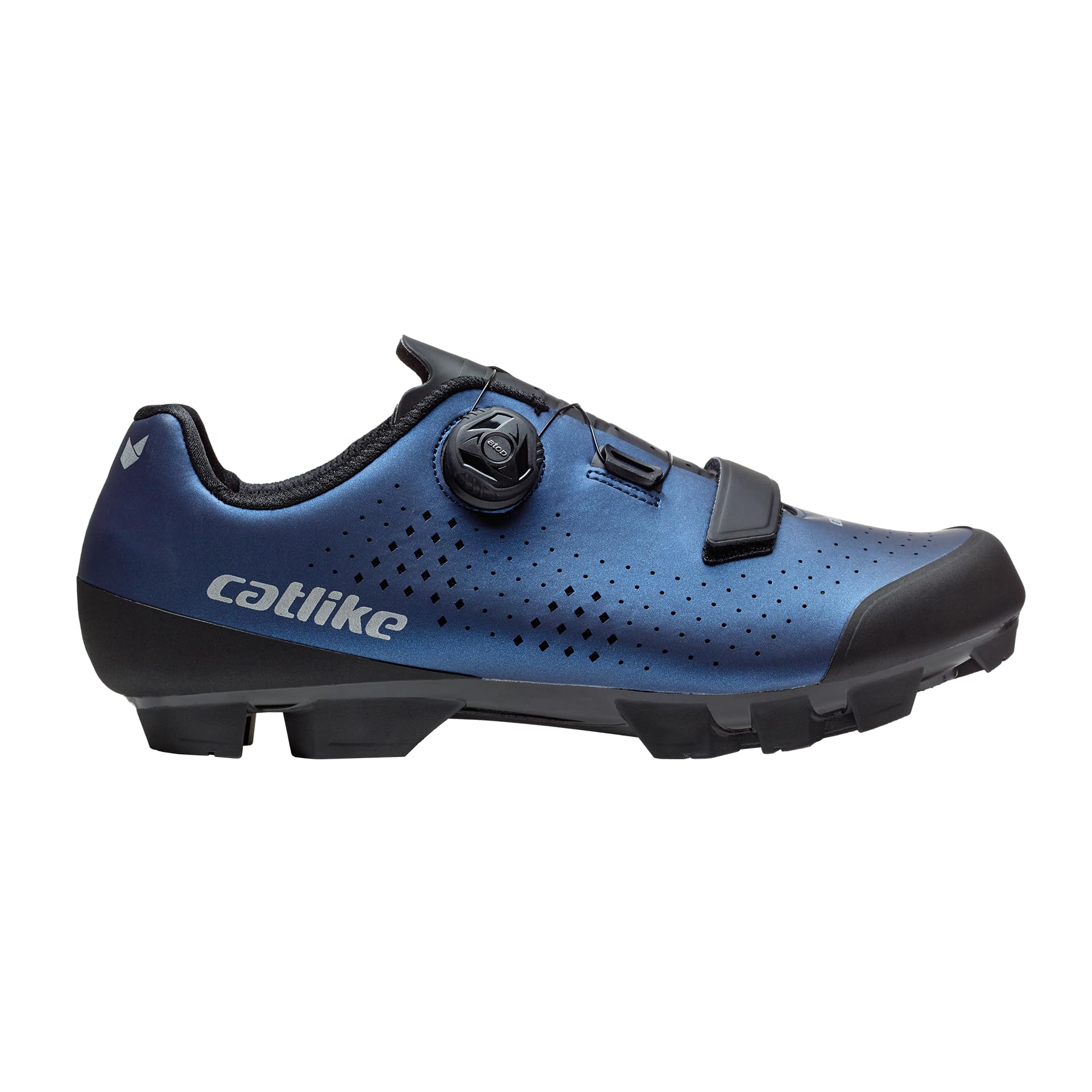 CATLIKE 7200600033 - MTB/XC Schuhe Kompact'o X Größe 44 ATOP-Drehverschluss-System für Männer und Frauen, Klettverschlussriemen Farbe Blau