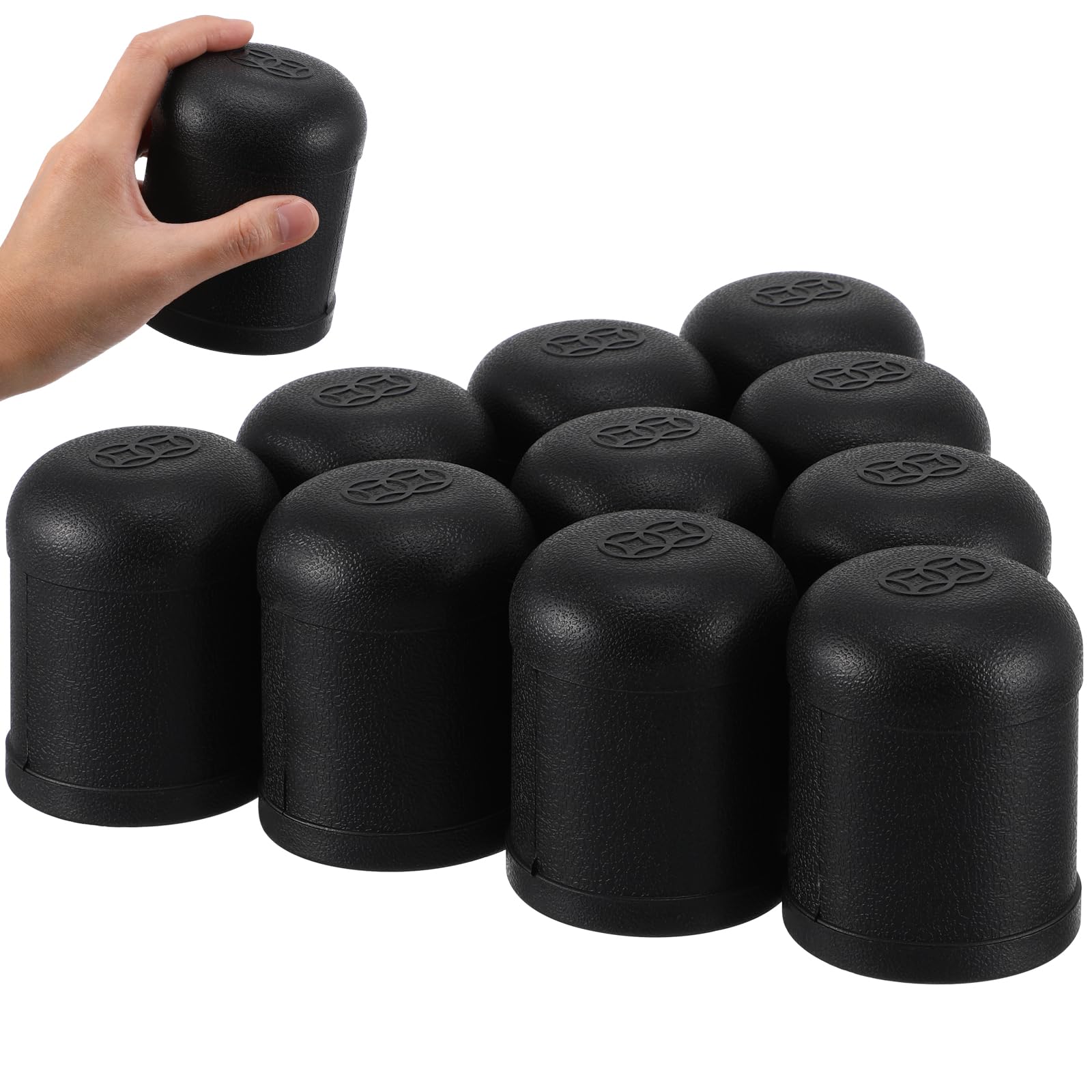 Toyvian 10 Stück Würfelbecher aus Leder mit Würfelbecher, Würfeltasche, stapelbar, Kunststoff-Shaker