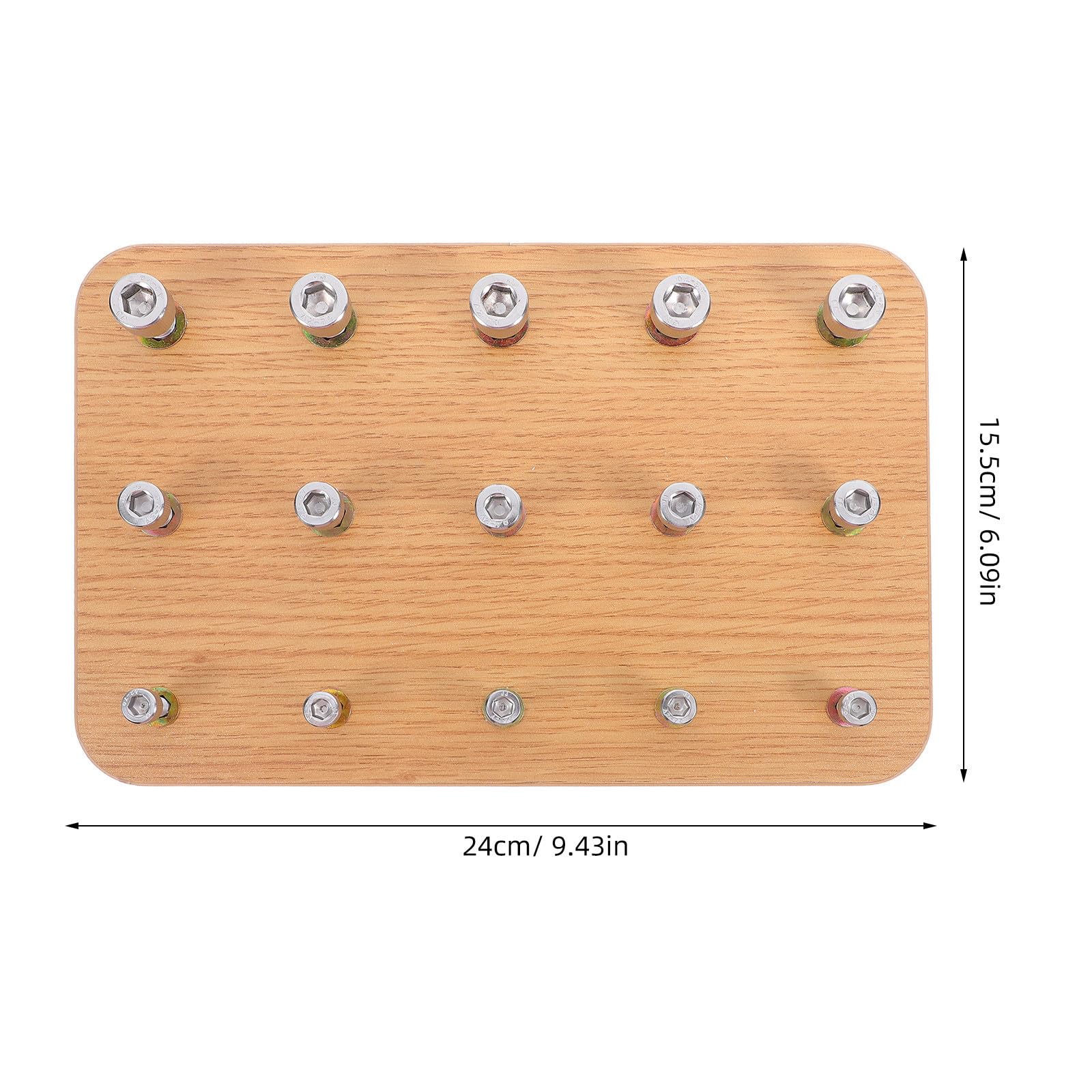Dispositivo de Rehabilitación de Dedos de Madera y Tablero de Ejercicios para Coordinación Ojo-Mano, Equipo de Entrenamiento para Terapia de Pacientes Hemiplejia y Fortalecimiento