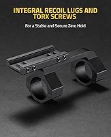 Vista 7 de CVLIFE EagleFeather LPVO Rifle Scope con montaje en voladizo de 1.181 in, retícula de iluminación roja y verde de 5 niveles, segundo plano focal