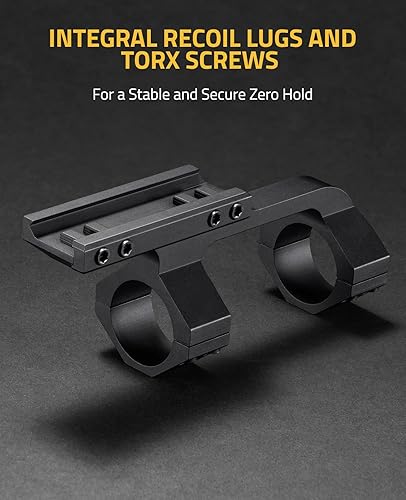 Miniatura 7 de CVLIFE EagleFeather LPVO Rifle Scope con montaje en voladizo de 1.181 in, retícula de iluminación roja y verde de 5 niveles, segundo plano focal