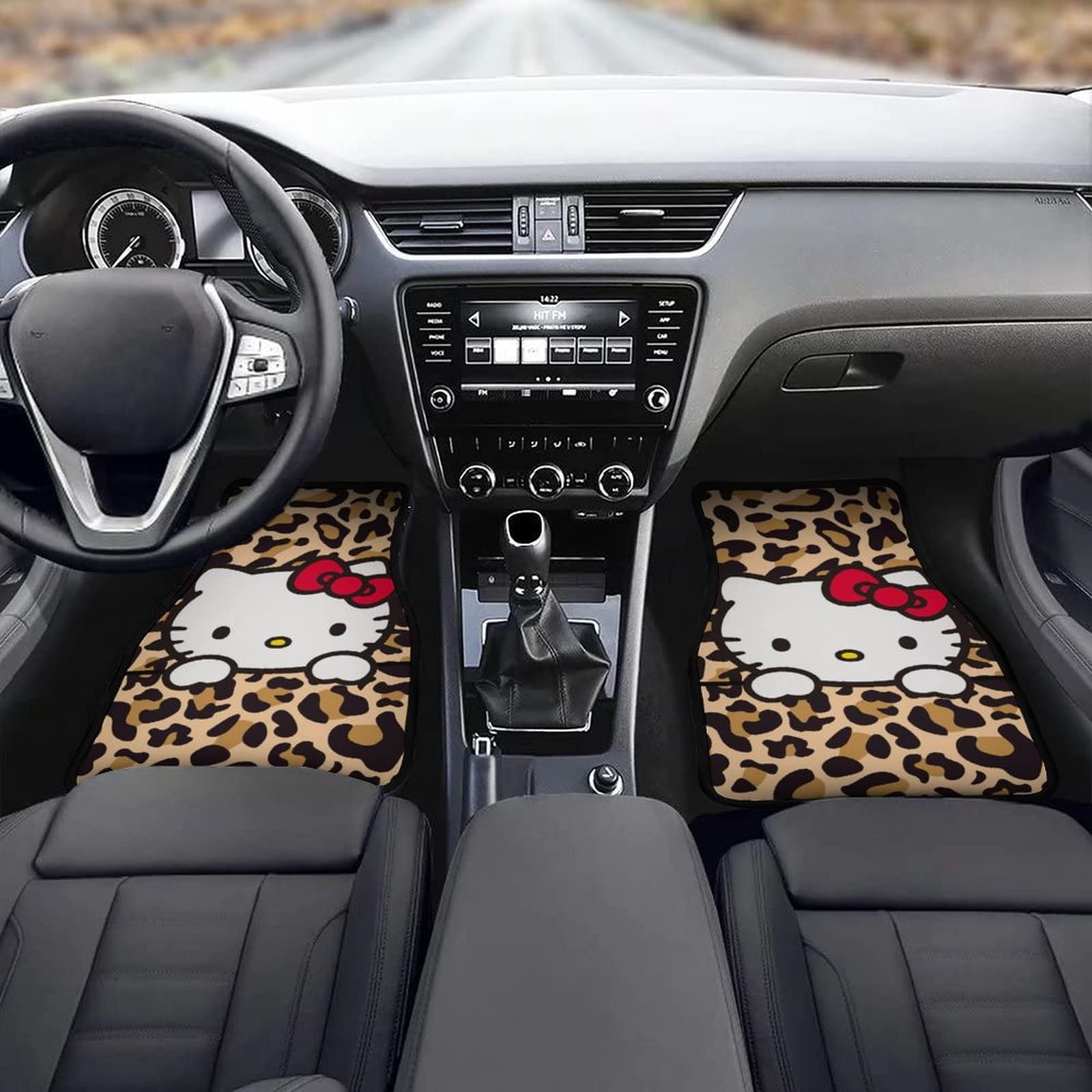 Amazon | 車用フロアマット ハローキティ 豹柄 ヒョウ 紋 カーマット 4