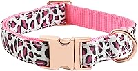 Vista 24 de Collar de perro con hebilla de metal, duradero y ajustable, suave para perros pequeños, medianos y grandes, talla S (10-14 pulgadas), flor 3