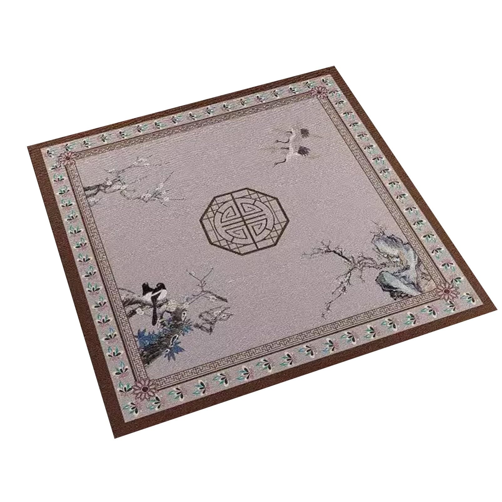 Mata do mahjonga, Mata Mahjong Duża antypoślizgowa i redukująca hałas nakładka na stół do gier karcianych Poker Gry planszowe(47.2X47.2inch/120x120cm)
