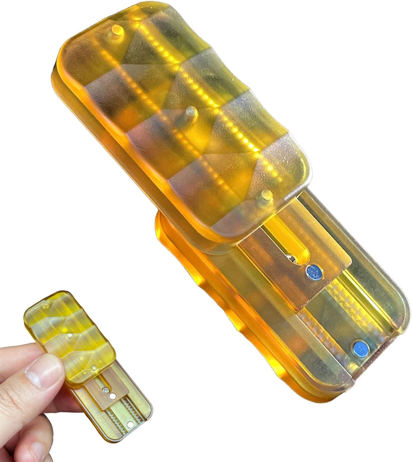 Three Layer Double Track PEI Mechanical Structure Haptic Slider EDC Fidget Clicker Adult Fidget Toys ADHD Tool Anxiety Stress Relief Toys (Mechanical Structure Track Dense PEI Three Layer)