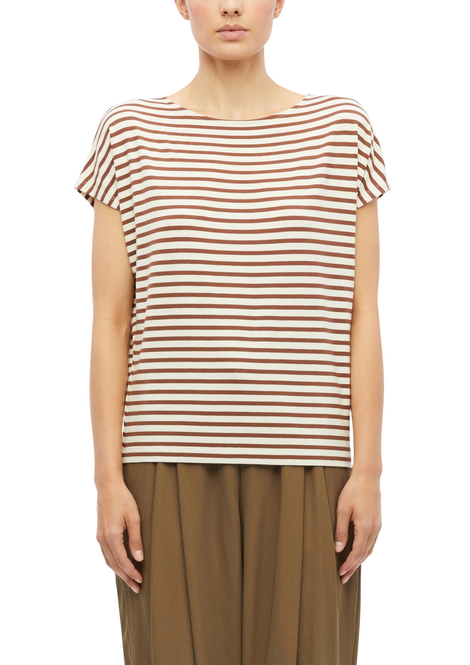 s.Oliver Women's 2182226 T-Shirt, Brown, 14