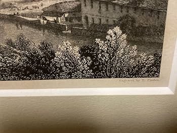 Amazon | 版画 銅版画 イギリスアンティーク THUN スイスの風景 19 Amazon | 版画 銅版画 イギリスアンティーク THUN スイスの風景 19