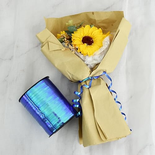 Miniatura 4 de BEISHIDA Tira de globos de 500 yardas azules de 0.197 in para envolver regalos, cinta delgada y rizada para manualidades, cuerda de globos para