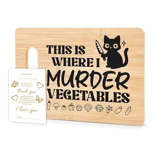 Funny Black Cat Bamboo Cutting Board, This Is Where I