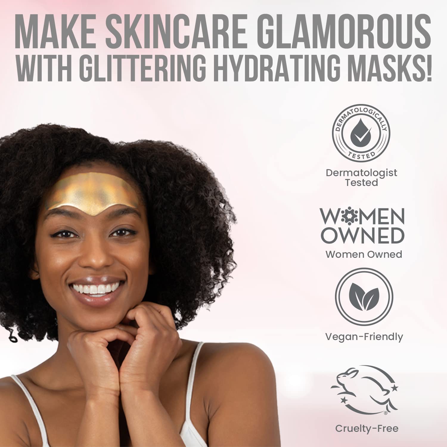 MISS SPA Forehead Wrinkle Patches, Hydrating Smoothing Forehead Mask, No-Tox Anti-Aging Wrinkle Patches, Fine Lines Serum Hydrogel Forehead Patch, 4 Patches - Image 5