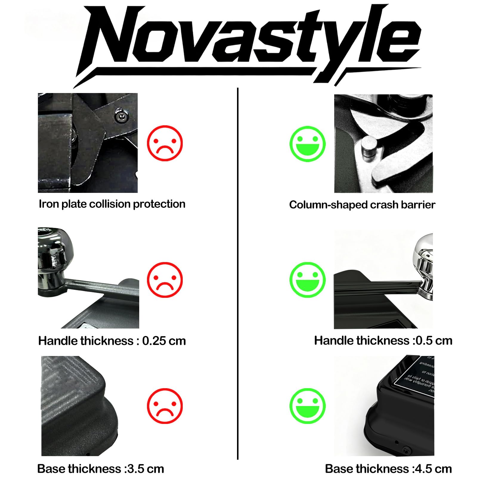 Novastyle Rullo per sigarette a doppio binario da 20,3 cm, per tubi da 8 mm, 80-100 mm (nero corvino)