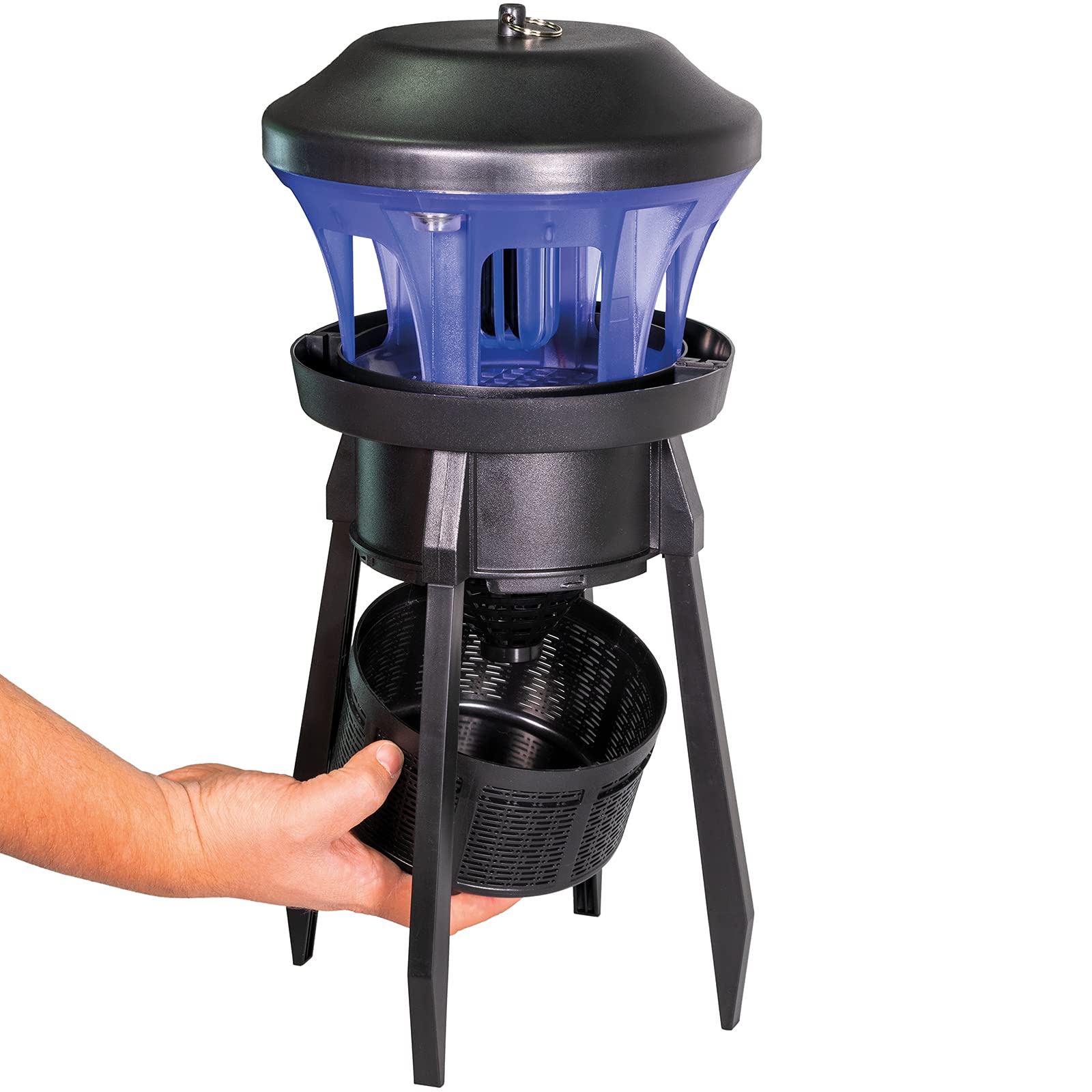 MAUK® UV Insekten LEBEND-Falle | Turbo Fan mit Absaugtechnologie für Kleintiere: Mücken, Fliegen, Wespen, Hornissen | Outdoor
