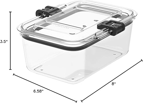 Miniatura 9 de Prepara Latchlok - Contenedor de almacenamiento de alimentos Tritan de 12.7 tazas, transparente