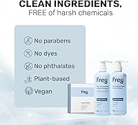 Vista 5 de FREY El paquete completo - Detergente líquido concentrado para ropa, suavizante de telas y hojas para secadora (madera de sándalo)