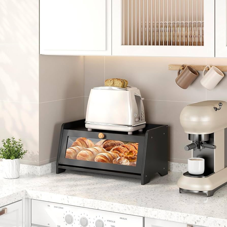Amazon.com: JANSNIMEN Bread Box for Kitchen Countertop