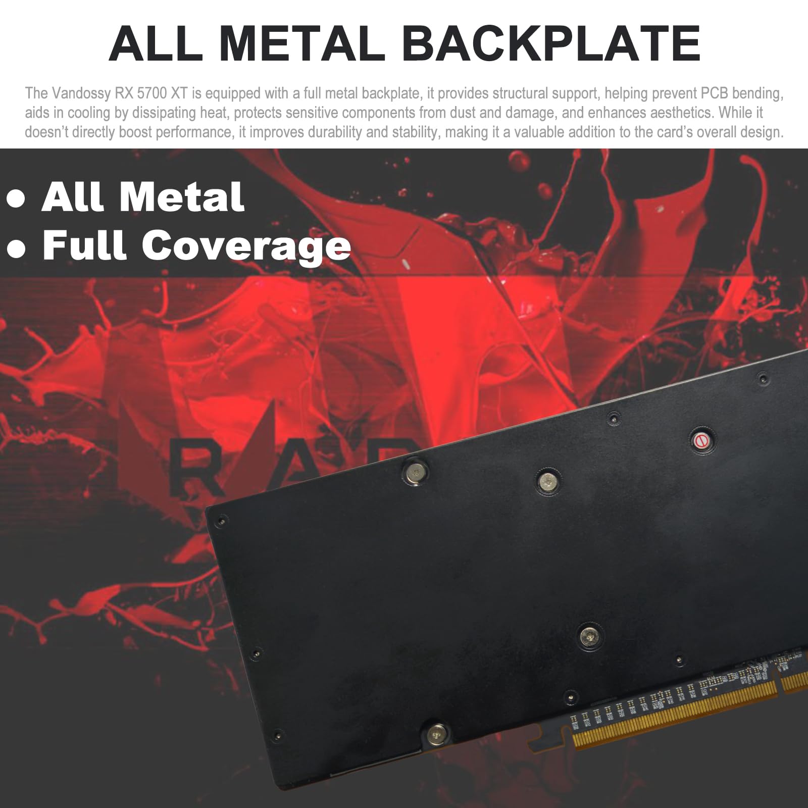 Tarjeta gráfica Radeon RX 5700 XT, 8 GB GDDR6 256 bits RDNA arquitectura 1755/1905 MHz (reloj base/Boost) DirectX 12 HDMI DP PCIe4.0 2K PC Gaming Tarjeta de video para juegos de oficina (RX 5700 XT
