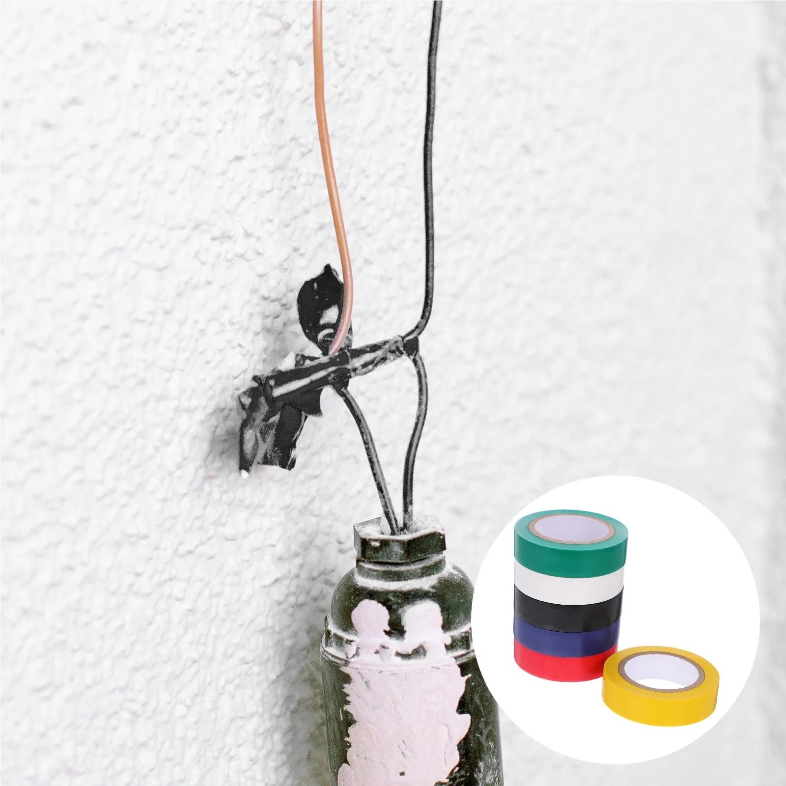 Isolierband 6 Rollen Elektro-Isolierband Outdoor Tapenade Farbiges Sortiment Schutz Breite Bänder