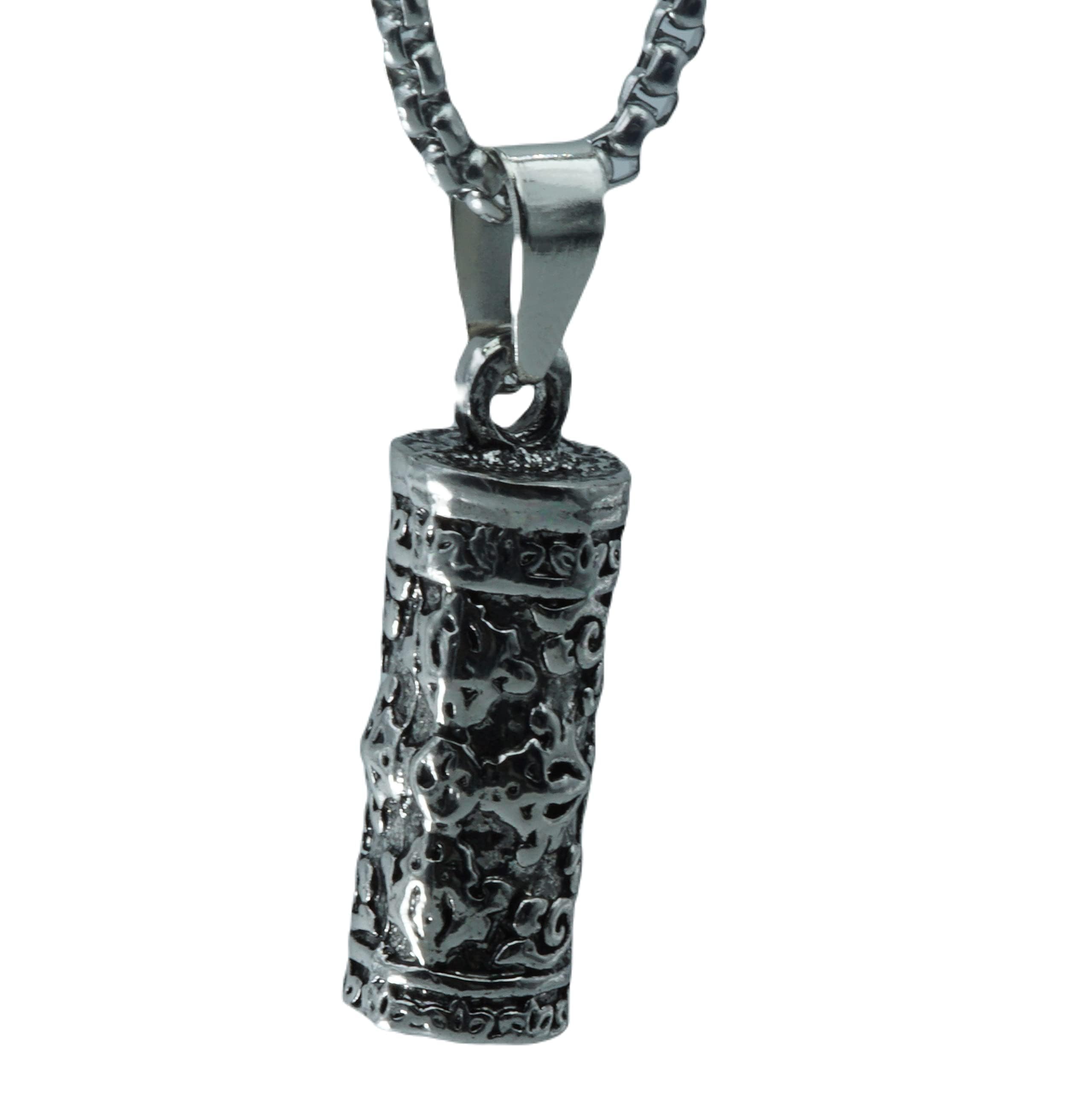 THE MEN THING ZEN-CYLINDER - Alloy Pendant with Pure Stainless Steel 24inch Round Box Chain, European trending Style for Men & Boys (B0CYT5RQ89) Amazon Price History, Amazon Price Tracker