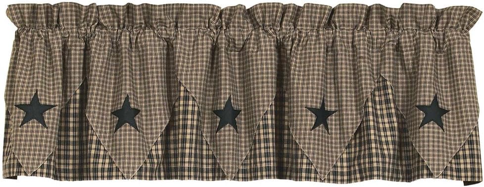 Vintage Star Black Point Valance
