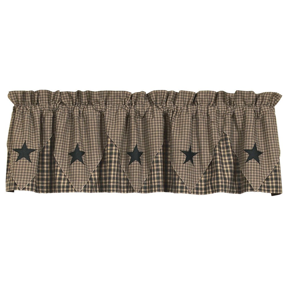 Vintage Star Black Point Valance