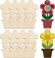 Vista 48 de Adornos de Letras de Madera PAPÁ para Pintar de 7 Pulgadas, Tamaño Grande, Recorte de Papi de Madera para el Día del Padre, DIY en Blanco, Madera