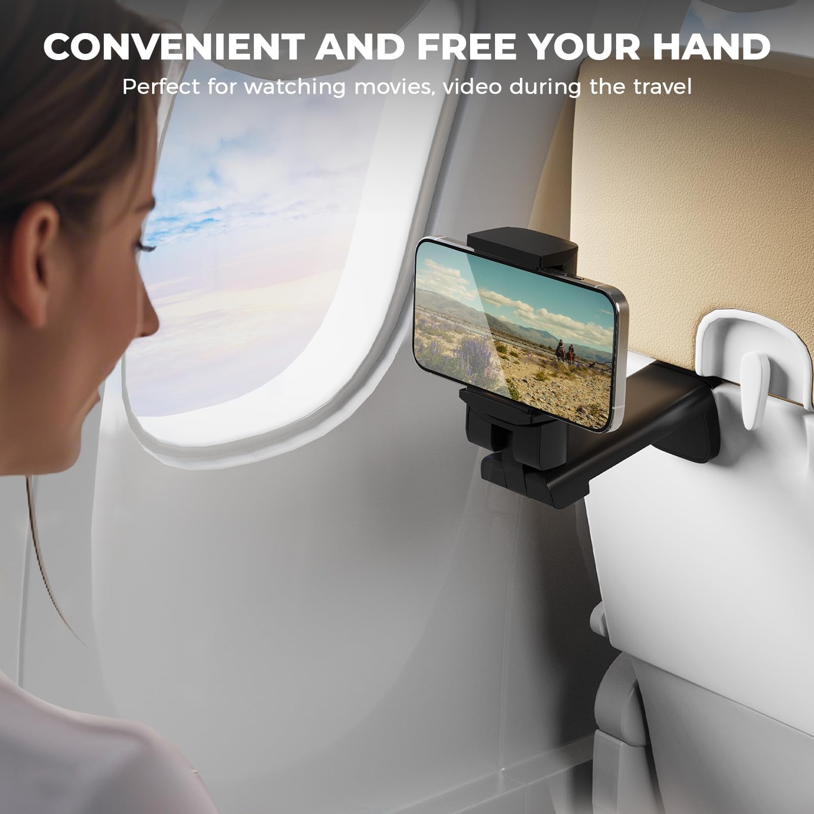 Soporte universal para teléfono de avión, en Flight Travel Essentials, 1 paquete