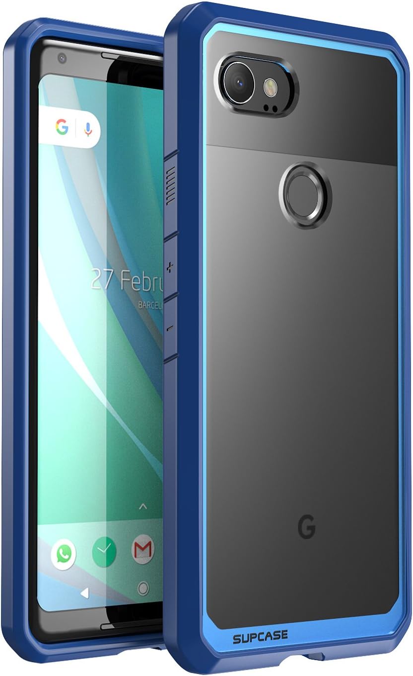 SUPCASE Unicorn Beetle Series Designed for Google Pixel 2 XL Case,Premium Hybrid Protective Clear Case for Google Pixel 2 XL (2017 Release) (Blue)