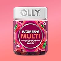 Vista 6 de OLLY - Goma multivitamínica para mujer, salud general y apoyo inmunológico, vitaminas A, D, C, E, biotina, ácido fólico, vitamina masticable