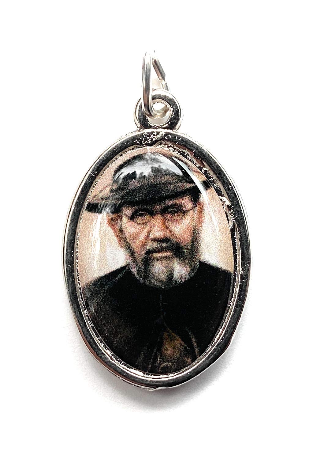 Relic MedalRelic Medal 3rd Class 1" of Father Damien or Saint Damien of Molokai Patron of People with Leprosy and AIDS Patients Damián de Molokai conocido Como Padre Damián Leprosos y enfermos de SIDA