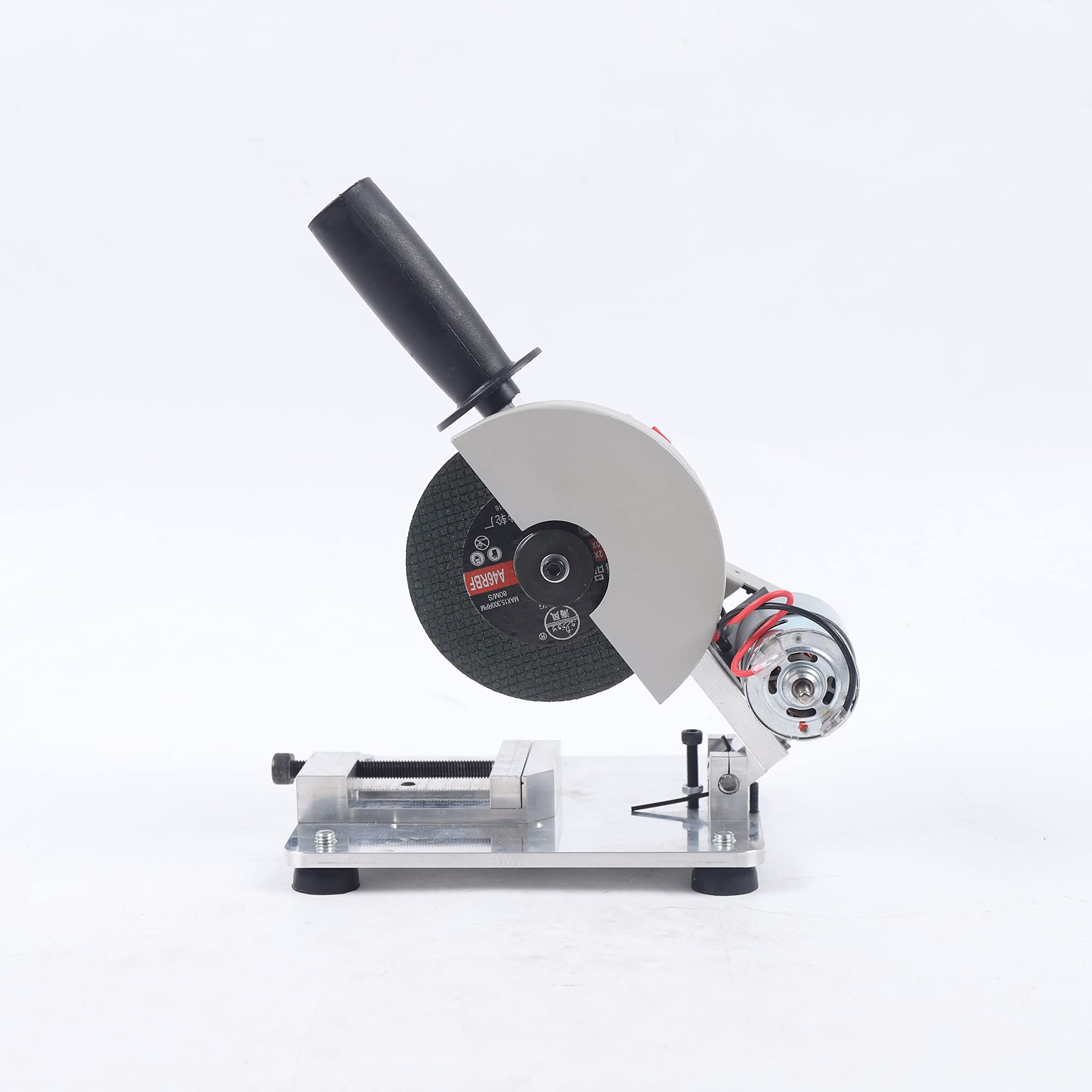Mini affettatrice circolare da tavolo sega sega sega troncatrice legno metallo portatile sega sega seghetto troncatrice troncatrice troncatrice braccio rumore righello in plastica