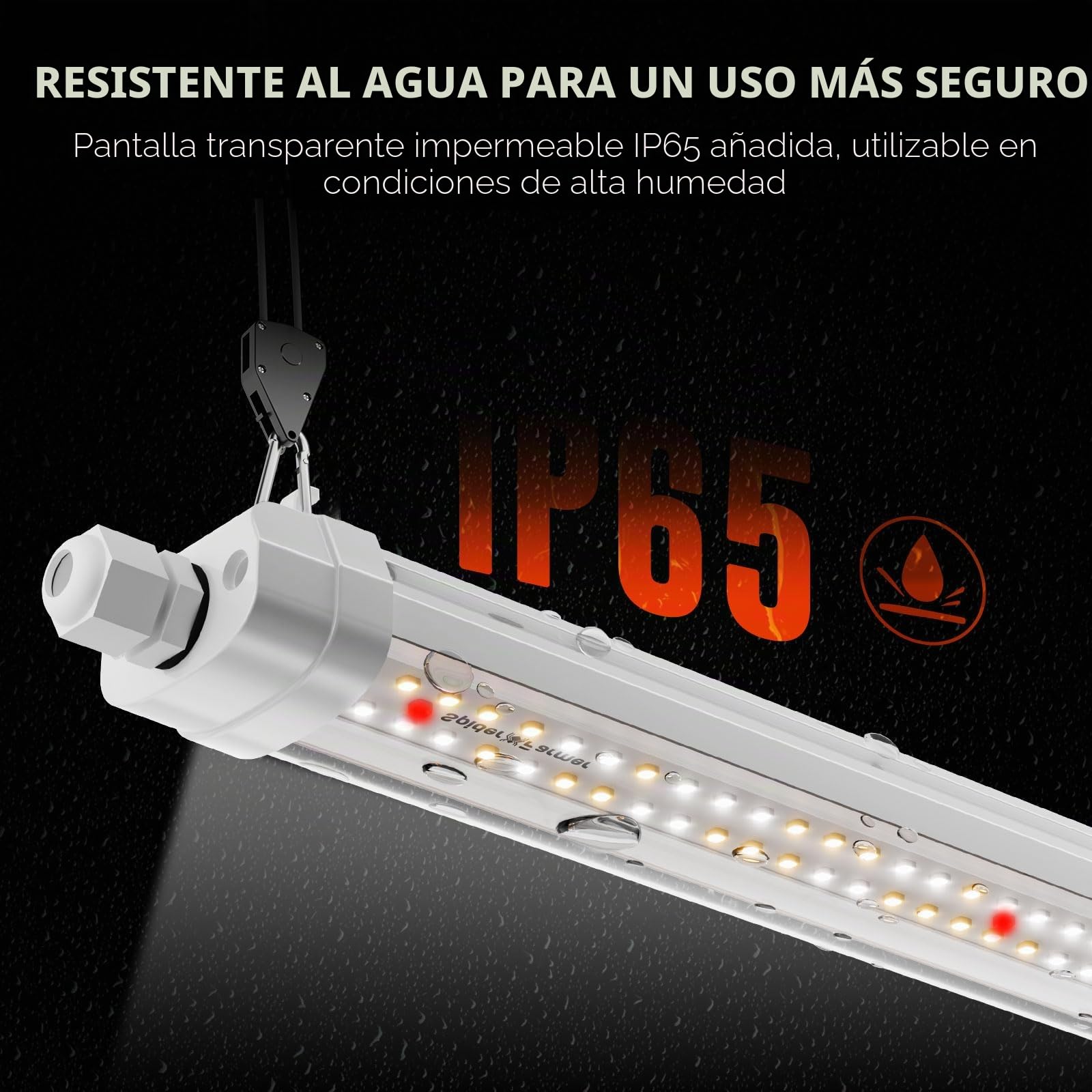 SPIDER FARMER Glow80 LED Planta de la lámpara, 110cm de espectro completo a prueba de agua lámpara de cultivo de plantas para plantas de interior de plántulas Veg Flor, 2-Pack 476 Leds 80W